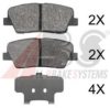 KIA 583022PA70 Brake Pad Set, disc brake